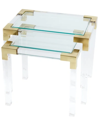 Go Home Johanson 2pc Acrylic Tables In White