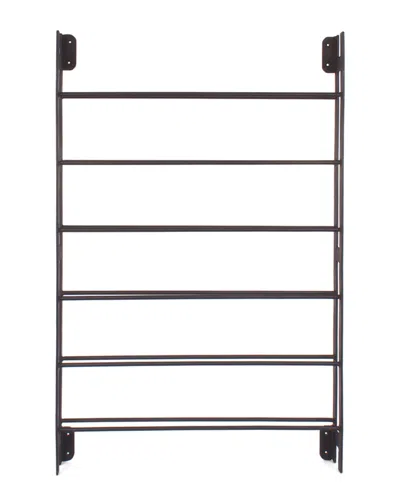 Go Home Ladder Wine Bottle Rack In Black