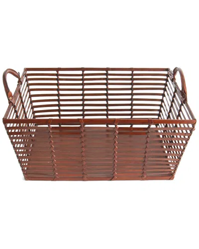 GO HOME GO HOME MITCHELL LEATHER BASKET