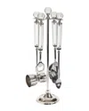 Go Home Mixologist Tool Set In Silver