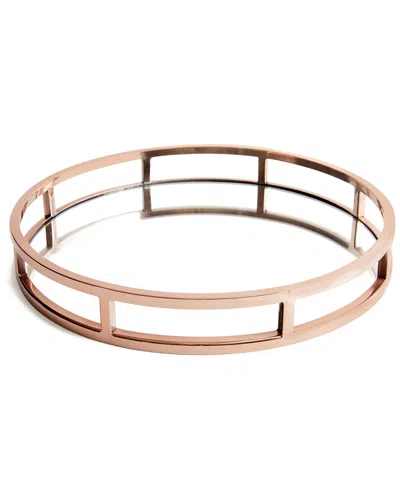 Go Home Montero Round Tray In Brown