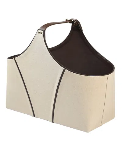 Go Home Necie Magazine Basket In Neutral
