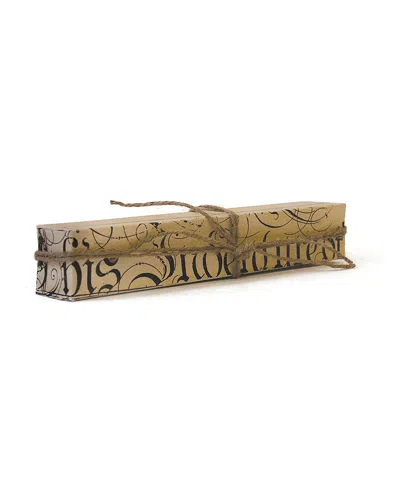 Go Home Script Matchbox In Brown