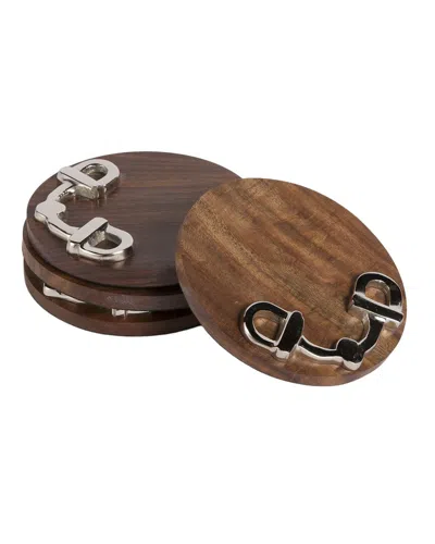 Go Home Set Of 4 Stirrup Coasters