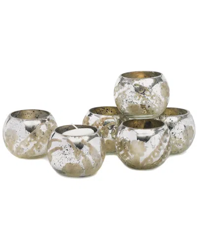 Go Home Set Of 6 Pristine Votive Holders In Multi