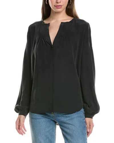 Go Silk Go> By Gosilk Go Easy On Me Blouse In Black
