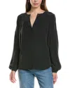 Go Silk Go> By Gosilk Go Easy On Me Blouse In Black