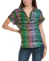 Go Silk Go> By Gosilk Go Polo Silk Shirt In Multi