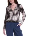 Go Silk Gosilk Silk Wrap Top In Gray