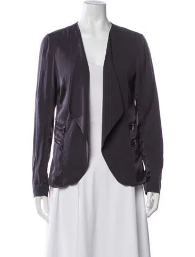 Pre-owned Go Silk Silk Jacket In Purple
