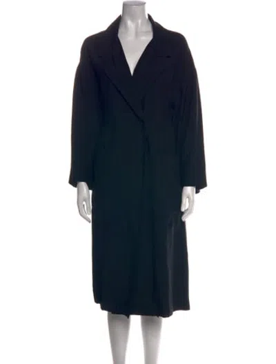 Pre-owned Go Silk Silk Long Dress In Black