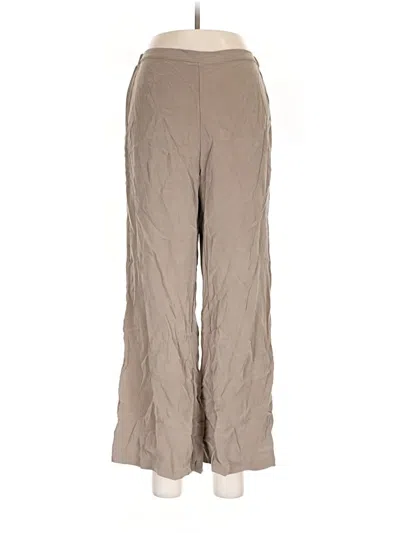 Pre-owned Go Silk Silk Pants In Tan