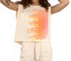 Go To Devil Sunny Side Graphic Tee In Off White In Neutral