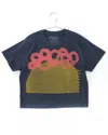 Go To Devil Wander Womens Graphic Tee In Charcoal In Gray