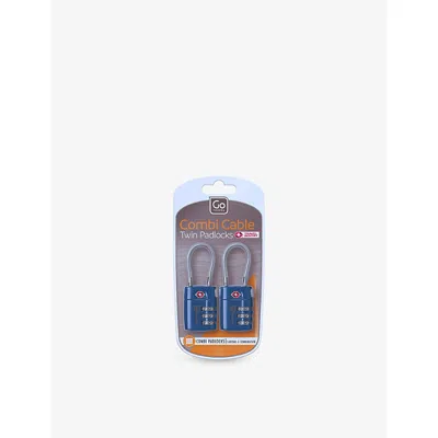 Go Travel Combi Cable Set Of Two Padlocks Blue