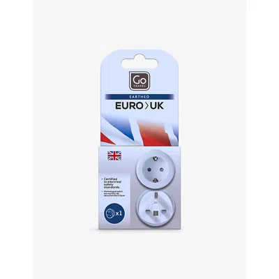 Go Travel White Earthed Euro/uk Adapter