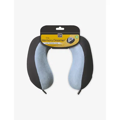 Go Travel Memory Dreamer Neck Pillow Black Grey In Gray