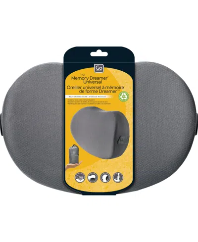 Go Travel Memory Foam Universal Travel Pillow In Gray