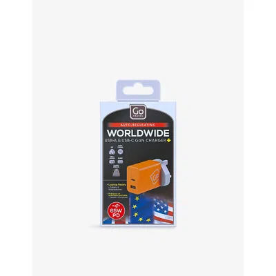 Go Travel Orange Worldwide 65w Usb-a And Usb-c Travel Adapter