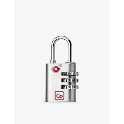 Go Travel Silver Classic Large Combi Padlock Tsa