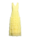 Goa Goa Woman Maxi Dress Yellow Size L Polyester