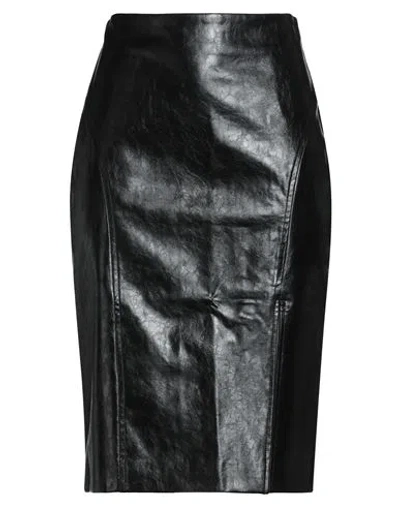 Goa Goa Woman Midi Skirt Black Size M Cotton, Polyurethane