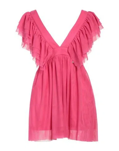 Goa Goa Woman Mini Dress Fuchsia Size S Polyester In Pink
