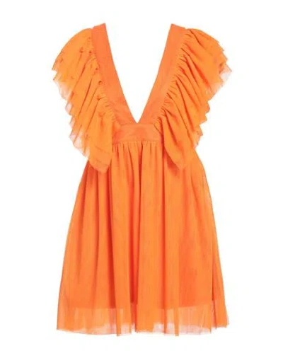 Goa Goa Woman Mini Dress Orange Size M Polyester