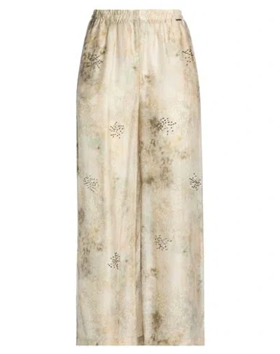 Goa Goa Woman Pants Beige Size M Viscose, Polyamide In Neutral