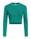 Goa Goa Woman Sweater Emerald Green Size M Viscose, Nylon, Polyester In Green