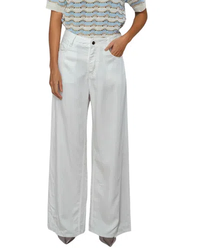 Goa Goa Women's Trousers Amoura Soft In White Tencel Fluid 15208235/064