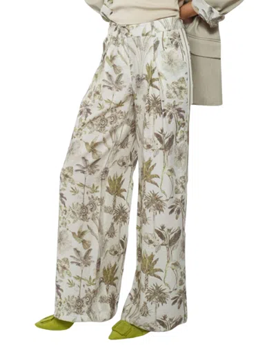 Goa Goa Women's Trousers Muji Fantasia Jungle Fluid Beige Green 15208095/523 In Multi