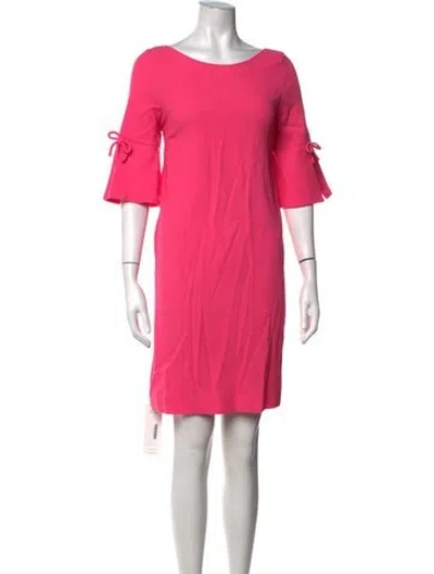 Pre-owned Goat Bateau Neckline Mini Dress In Pink