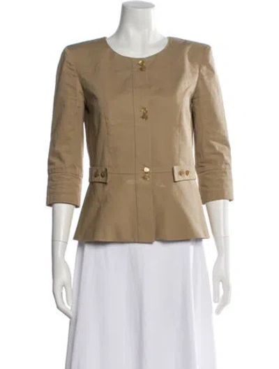 Pre-owned Goat Blazer In Neutral