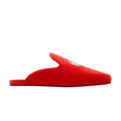 Pre-owned Goat Bona Fortuna Crest Mule Fire Red | Men's Size Xs