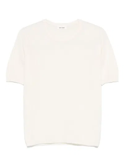 Goat Cashmere Crewneck Top In Neutral