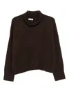 Goat Cashmere Jumper In Brown