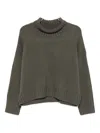 Goat Cashmere Jumper In Green