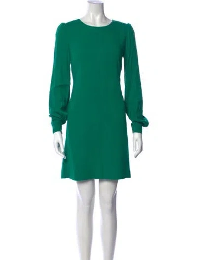Pre-owned Goat Crew Neck Mini Dress In Green