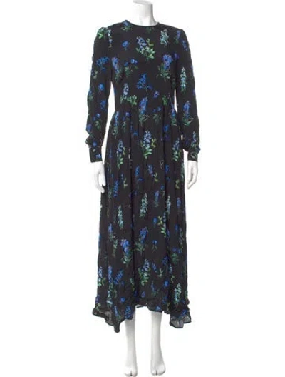 Pre-owned Goat Floral Print Long Dress In Multi