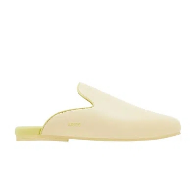 Pre-owned Goat Horoscope Aries Mule Creamy Ivory/mint Yellow | Men's Size Xs In White