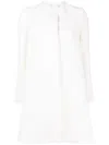 Goat Redgrave Collarless Coat In White