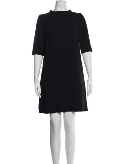 Pre-owned Goat Scoop Neck Mini Dress In Purple