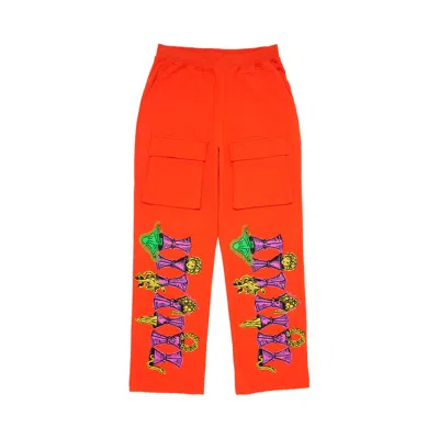 Pre-owned Goat Seven Of Cups Tarot Cargo Sweats Orange | Men's Size Onesize