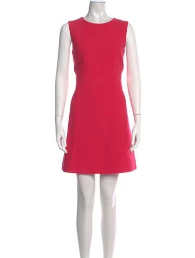 Pre-owned Goat Silk Mini Dress In Pink