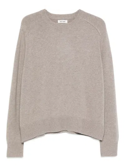 Goat Soft  Beige Crewneck Sweaters In Gray