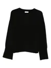 Goat Soft  Soft  Wool Sweaters Black Long Sleeves In Black