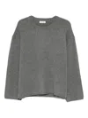 Goat Soft  Soft Wool Crewneck Sweater In Gray