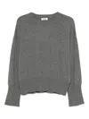 Goat Soft  Sweater Gray In Gray