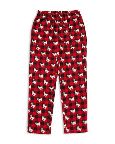 Goat Usa Boys' Buffalo Check Pajama Pants - Big Kid In Red
